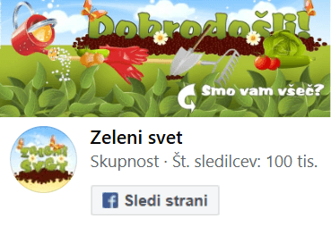 Zeleni svet na Facebooku - Sledi nam